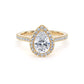 DHW02 Pear Engagement Ring