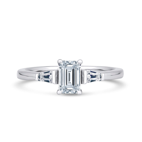 M3E01 Emerald Engagement Ring
