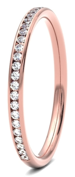 Round Brilliant Cut Channel Set